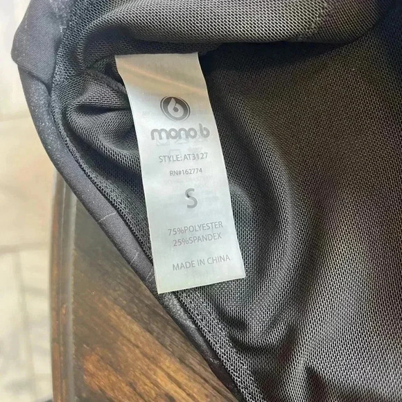 Mono B Palm Leaf Sports Bra Size‎ S B32 - Picture 9 of 9